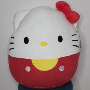 Hello Kitty Sanario 20" Original Squishmallow Red Sparkle Plushie Rare